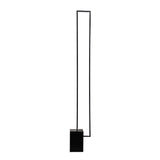 Metal Rectangular LED Floor Lamp with Black Base Floor Lamps Living and Home 