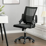 Mesh Back Ergonomic Office Chair with Folding Armrests Office Chair Living and Home 