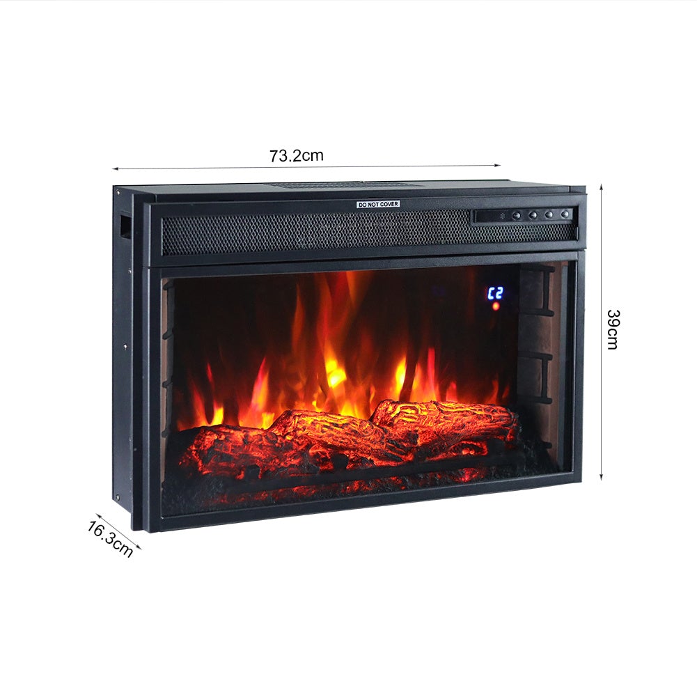 28Inch 2kw Electric Fireplace Wall Mounted Insert Electric Fire with WIFI Control Fireplaces Living and Home 