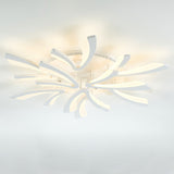 V Shaped Floral Modern Semi-Flush LED Ceiling Light Dimmable/Non-Dimmable Ceiling Lights Living and Home 