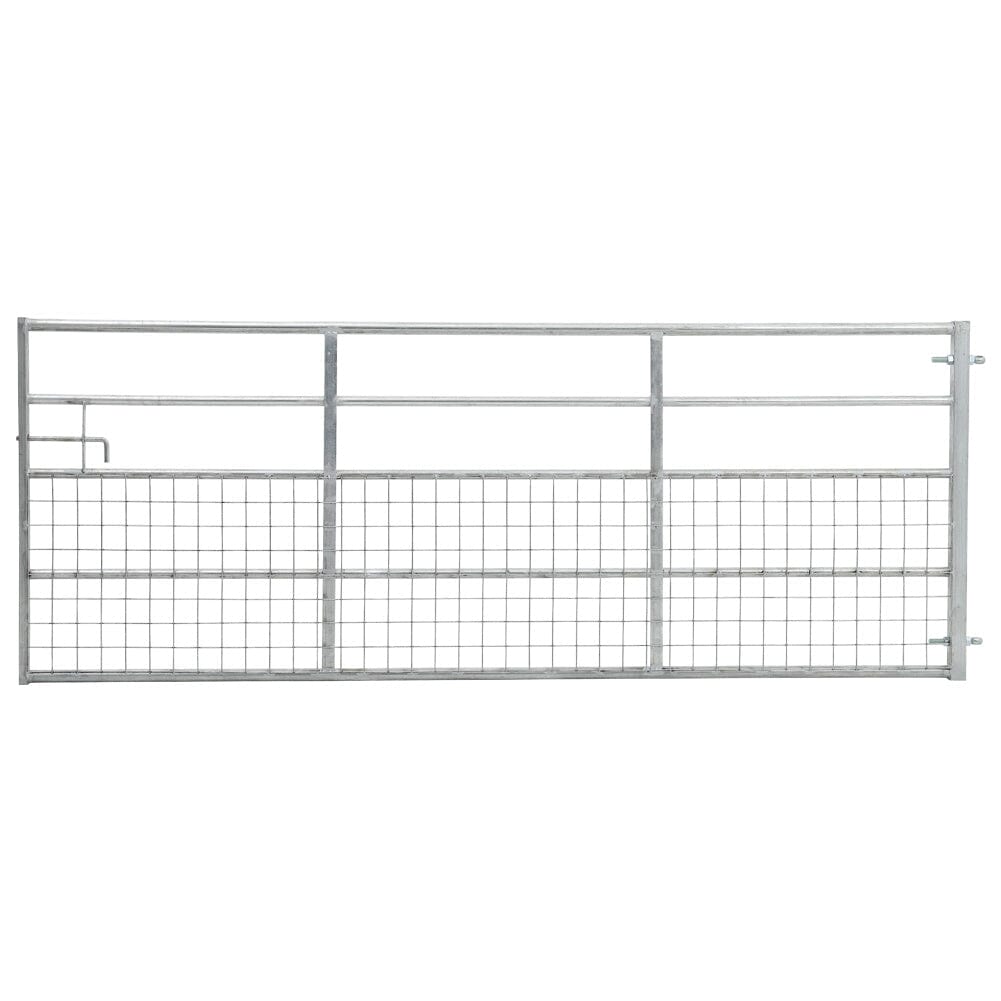 Durable and Rust-Resistan Half Mesh Metal Field Farm Gate Farm Gates Living and Home 