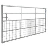 Durable and Rust-Resistan Half Mesh Metal Field Farm Gate Farm Gates Living and Home 