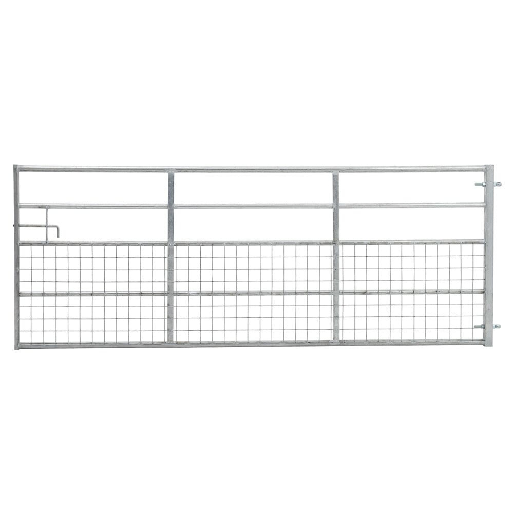 Durable and Rust-Resistan Half Mesh Metal Field Farm Gate Farm Gates Living and Home 