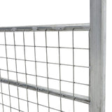 Durable and Rust-Resistan Half Mesh Metal Field Farm Gate Farm Gates Living and Home 