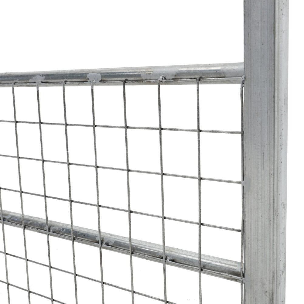 Durable and Rust-Resistan Half Mesh Metal Field Farm Gate Farm Gates Living and Home 