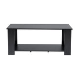 Modern Style Black Coffee Table Living Room with One Shelf Coffee Tables Living and Home 