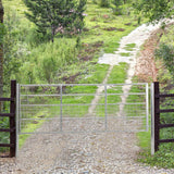 Durable and Rust-Resistan Half Mesh Metal Field Farm Gate Farm Gates Living and Home 