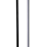 Metal Rectangular LED Floor Lamp with Black Base Floor Lamps Living and Home 