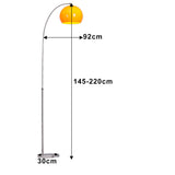Adjustable 145-200cm Arched Floor Lamp 60W Lamps Living and Home 