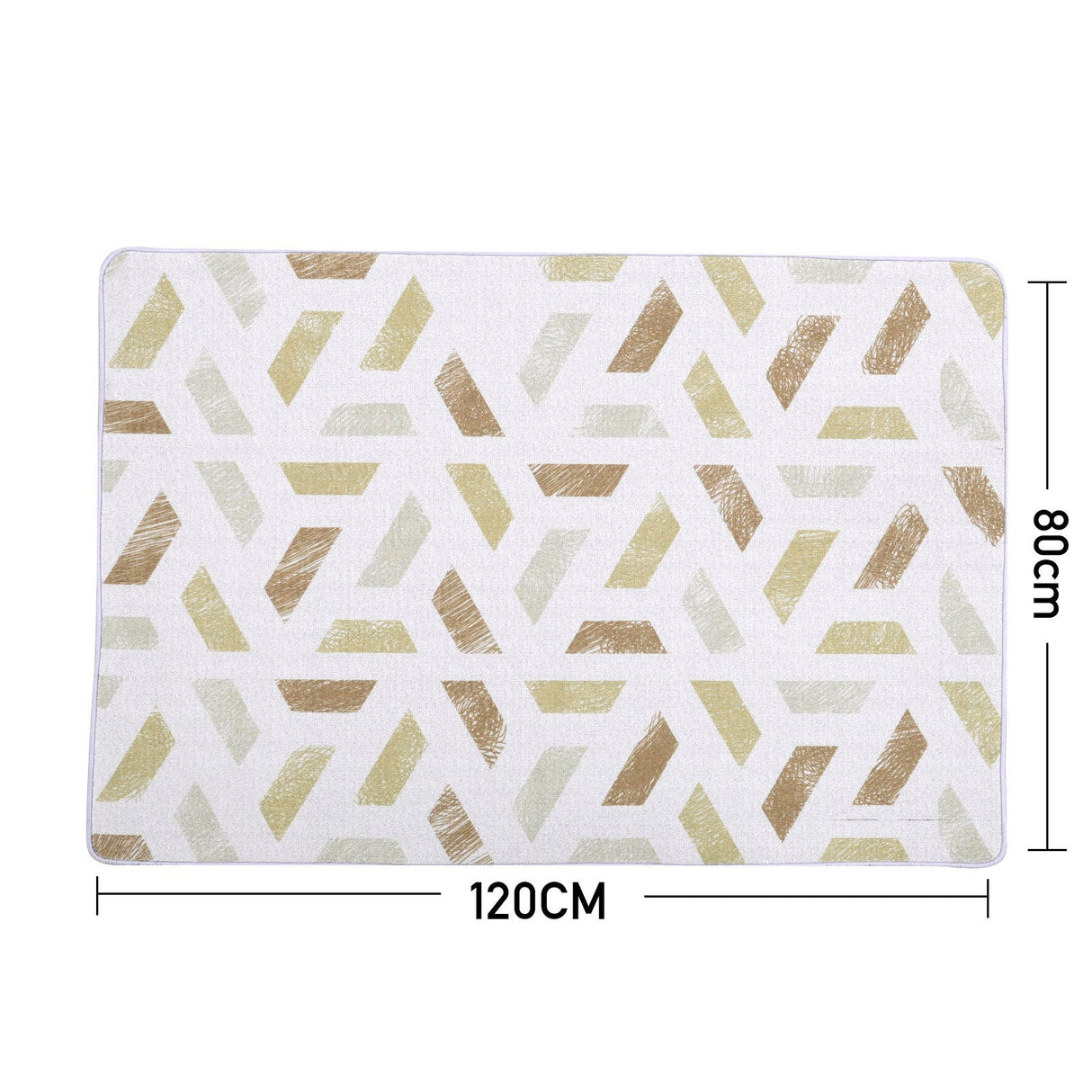 Golden Geometric Modern Rug Rugs Living and Home 