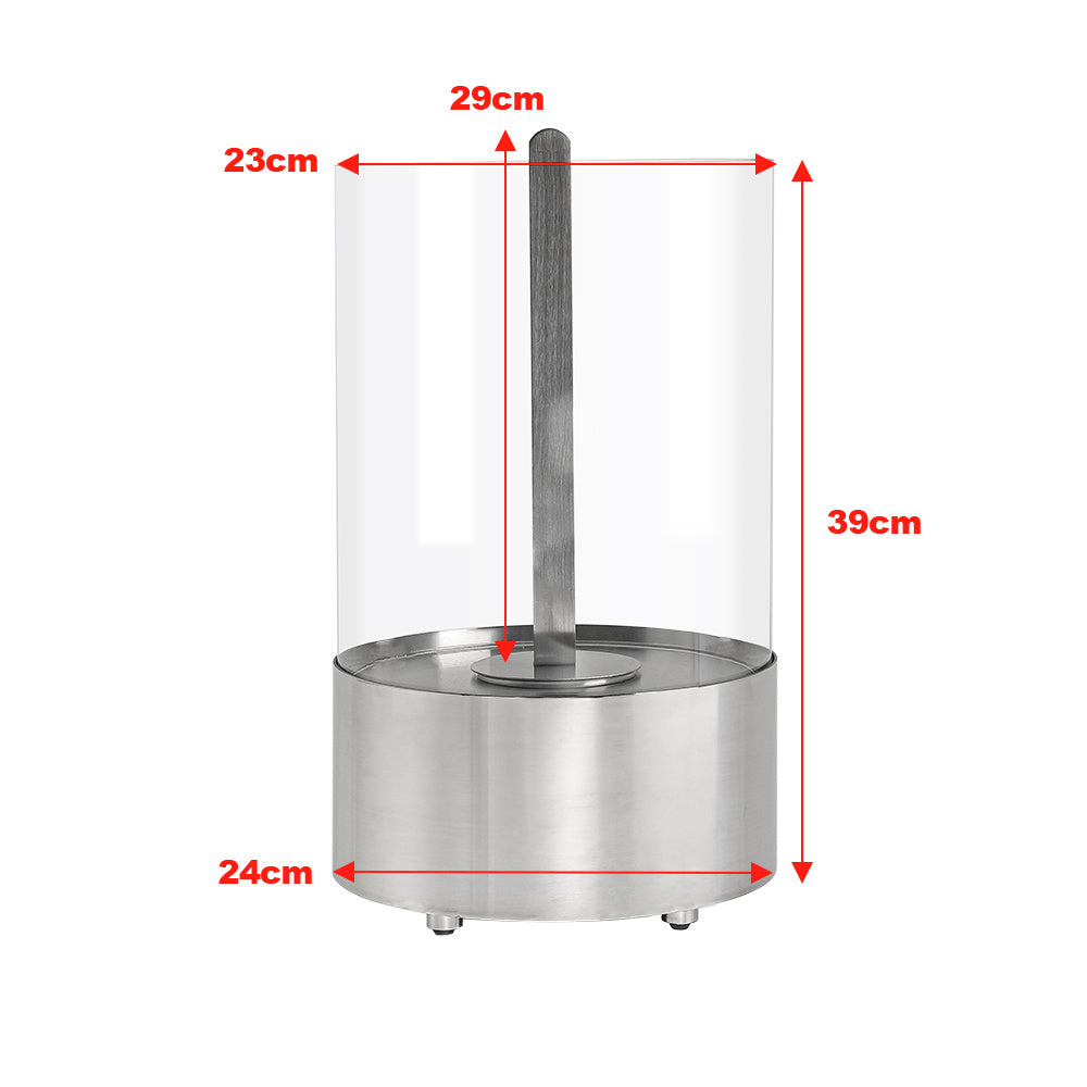 Round Ventless Bio-Ethanol Tabletop Fireplace Fireplaces Living and Home 