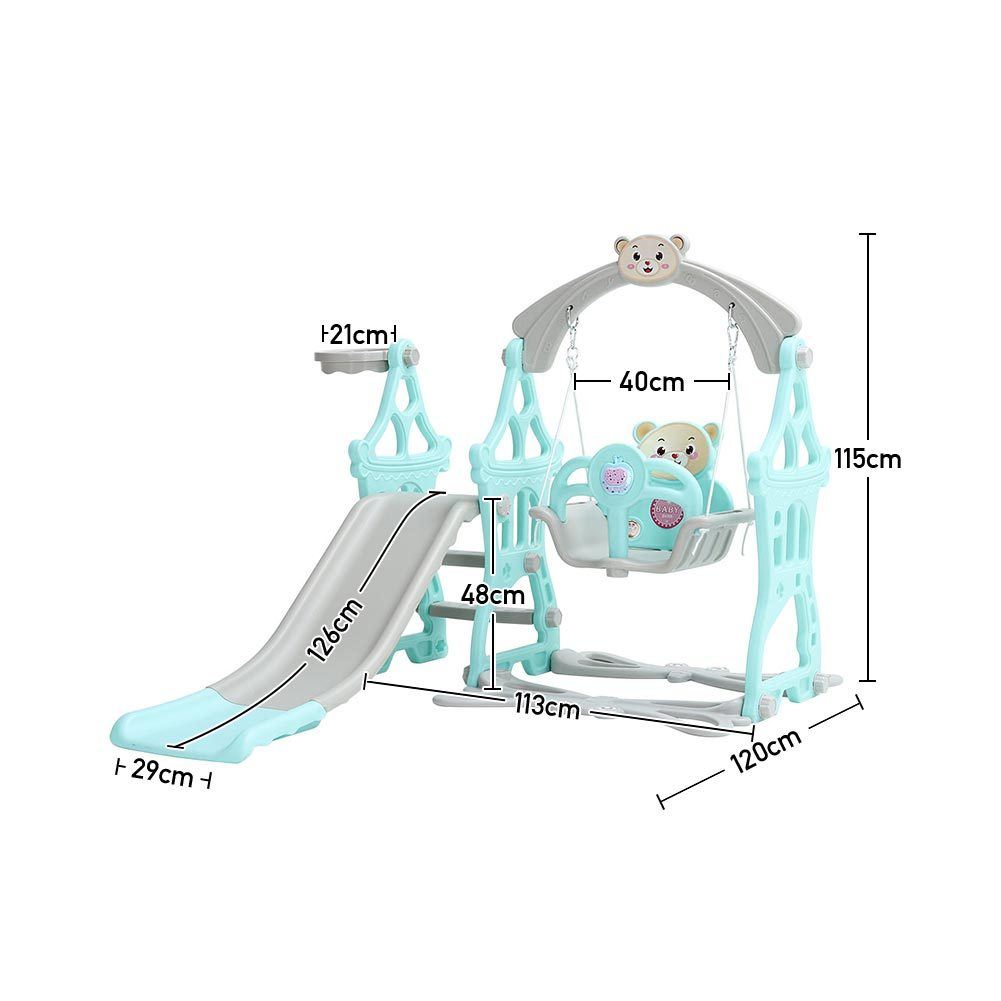 Fun Indoor and Outdoor Swing and Slide Set for Kids Swing Sets & Playsets Living and Home 