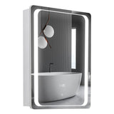 27inch X 20inch LED Illuminated Mirror Cabinet with Sensor Switch