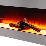 50 Inch LED Electric Fireplace L Shaped Wall Mounted Electric Fire Fireplaces Living and Home 