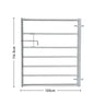 Durable Galvanized Metal Field Farm Gate Farm Gates Living and Home 4FT/1.2M 