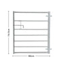 Durable Galvanized Metal Field Farm Gate Farm Gates Living and Home 6FT/1.8M 