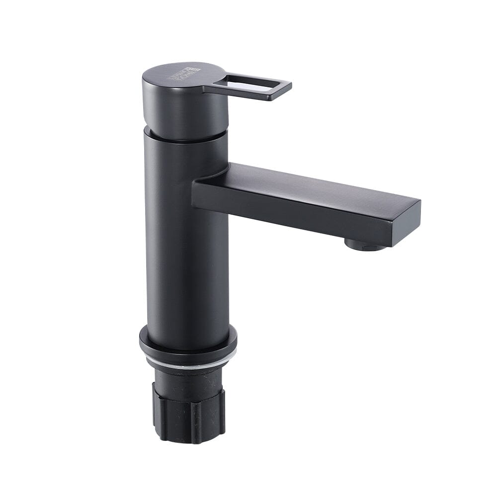 Matte Black Stainless Steel Countertop Mount Bathroom Tap Basin Taps Living and Home 