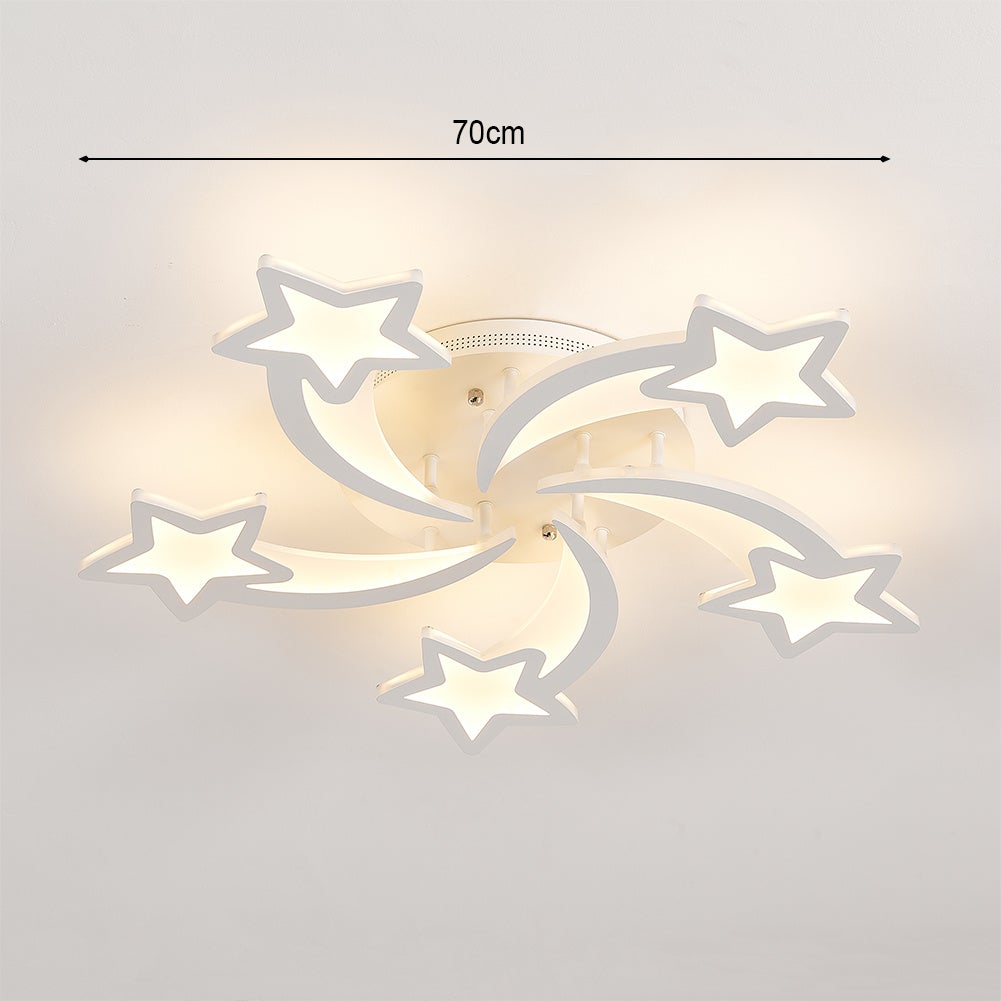 Modern LED Ceiling Light with Star Lampshades Ceiling Light Living and Home 