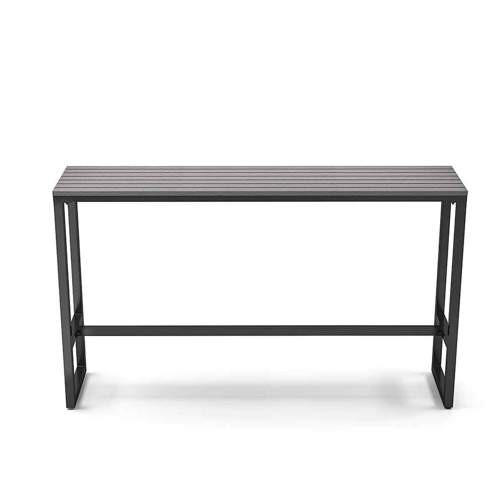 Garden Grey Dining High Table with Metal Legs Garden Dining Tables Living and Home 