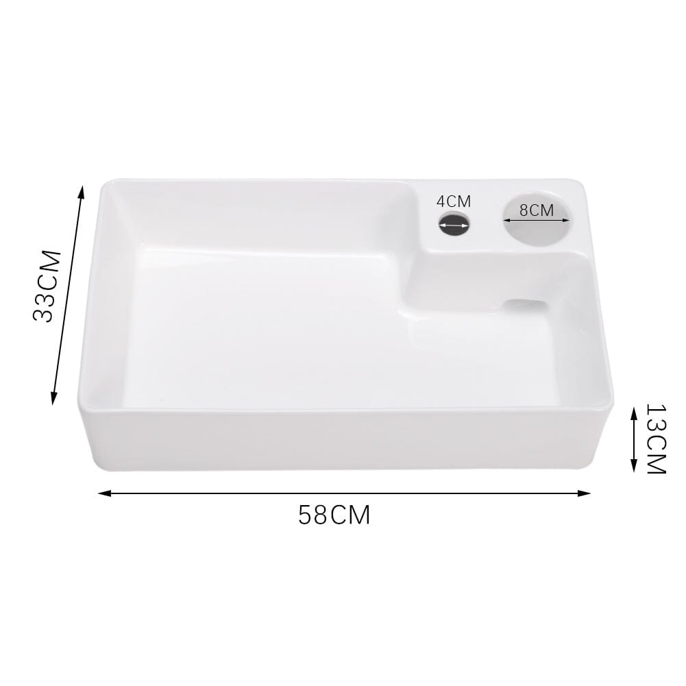 Bathroom Ceramic White Square Sink Bathroom Sinks Living and Home 