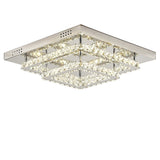 Modern Square Tiered Crystal Ceiling Light Ceiling Light Living and Home 