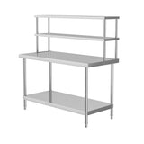 2 Tier Commercial Kitchen Prep & Work Stainless Steel Table Kitchen & Dining Room Tables Living and Home 