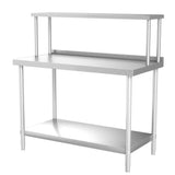 2 Tier Commercial Kitchen Prep & Work Stainless Steel Table Kitchen & Dining Room Tables Living and Home 