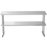 Commercial Kitchen Food Prep Work Table Stainless Steel Single Double Over Shelf Kitchen & Dining Room Tables Living and Home 