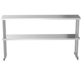 Commercial Kitchen Food Prep Work Table Stainless Steel Single Double Over Shelf Kitchen & Dining Room Tables Living and Home 