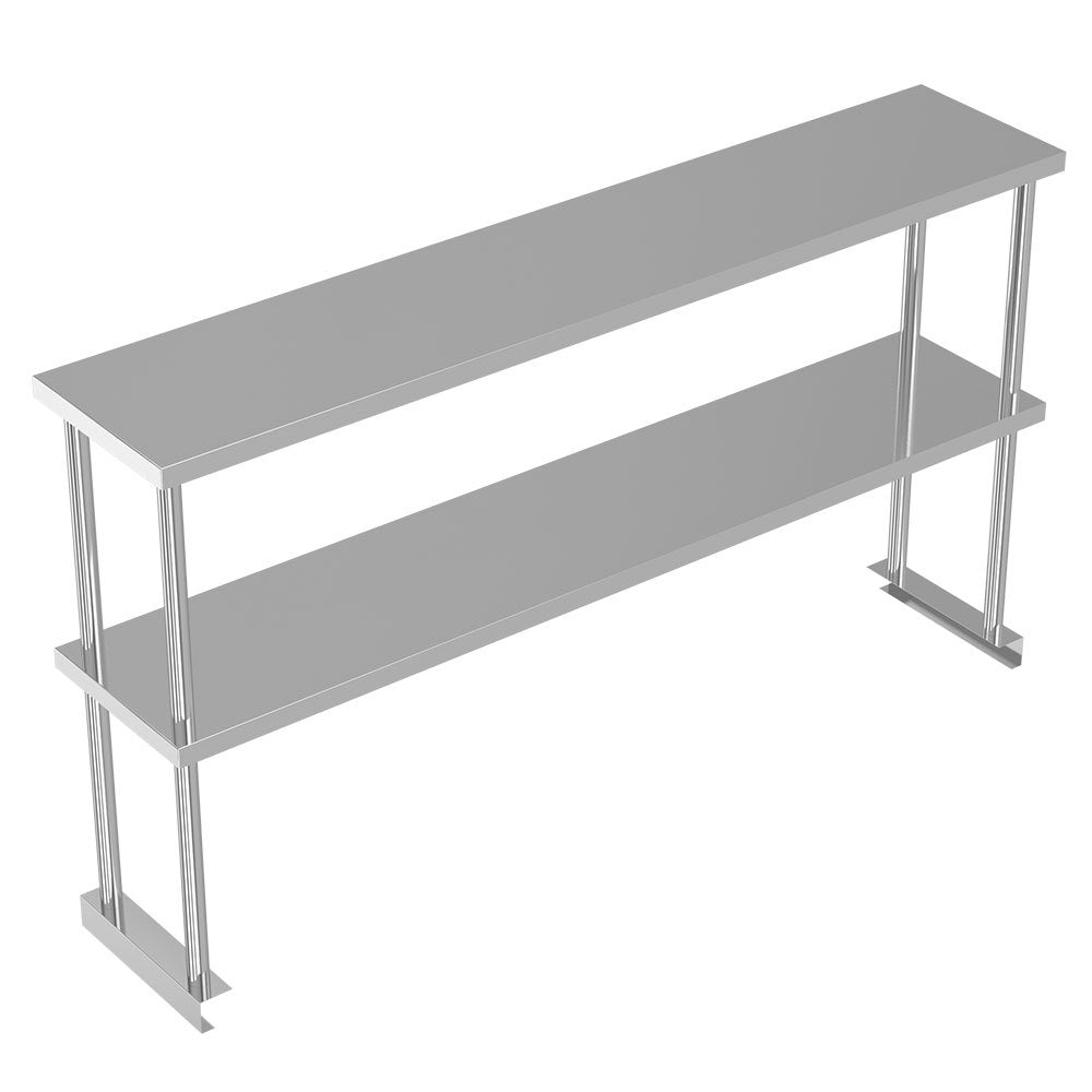 Commercial Kitchen Food Prep Work Table Stainless Steel Single Double Over Shelf Kitchen & Dining Room Tables Living and Home 