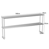 Commercial Kitchen Food Prep Work Table Stainless Steel Single Double Over Shelf Kitchen & Dining Room Tables Living and Home 