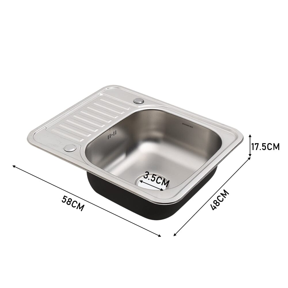 Inset Kitchen Sink Single Bowl Sink with Faucet Aperture Kitchen Sinks Living and Home 