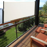 Side Awning Retractable Outdoor Privacy Screen for Garden Balcony Terrace Awnings Living and Home 