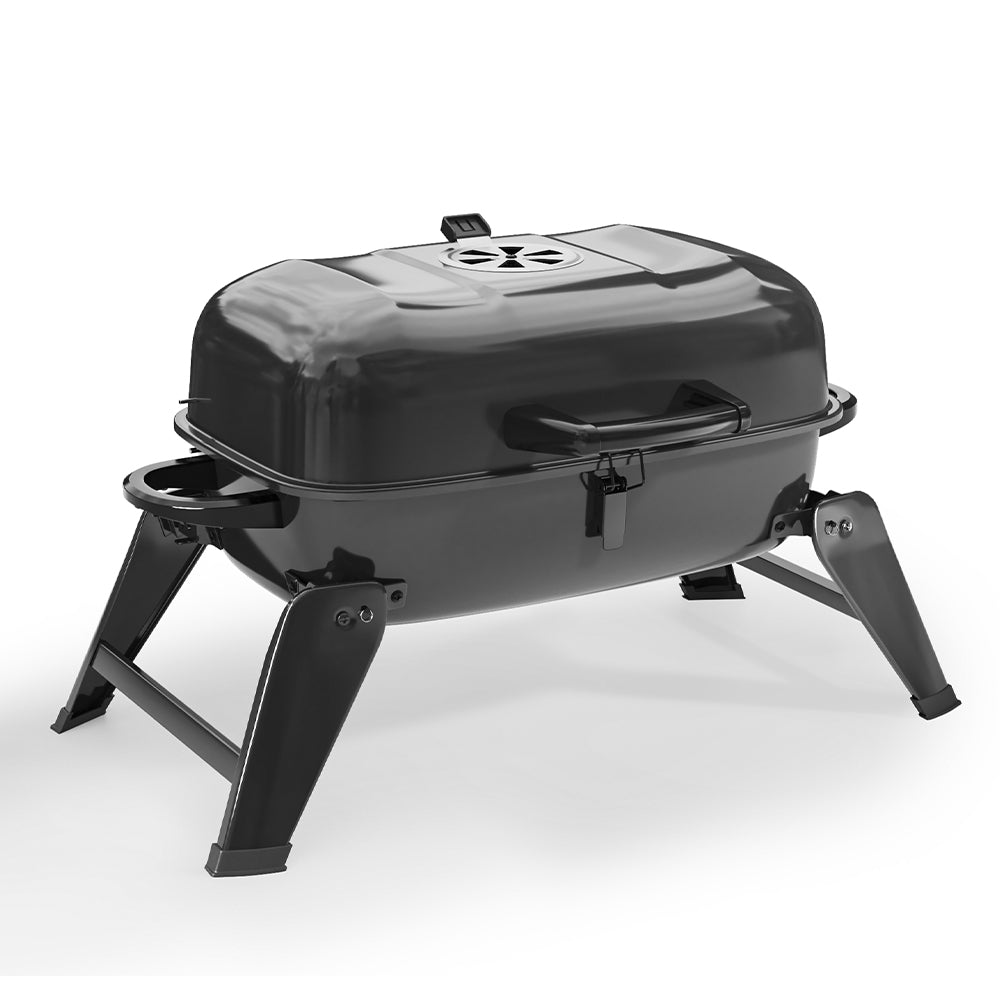 Charcoal Grill 68cm Portable Folding Outdoor Tabletop BBQ Kettle Garden BBQ Grill Living and Home 