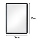 630x480mm Bathroom Mirror Black Framed Decorative Mirror Bathroom Mirrors Living and Home 