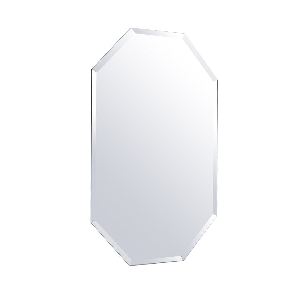 Wall Mounted Mirror with Beveled Edge for Bathroom Vanity Entryway Living Room Bathroom Mirrors Living and Home 