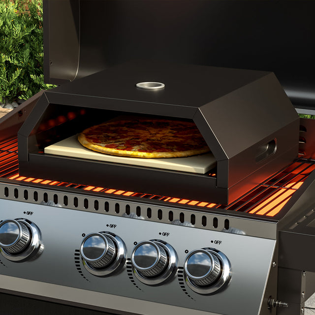 BBQ Pizza Oven Black Outdoor Heating Pizza Makers & Ovens Living and Home Black 