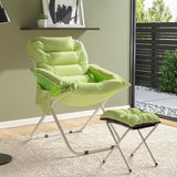 Folding Moon Chair and Footstool Set Accent Chair Living and Home 