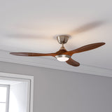 52inch Reversible Ceiling Fan W/Light Remote Control 3/5 Blades 5 Speed Timer Ceiling Lights Living and Home 