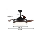 42 Inch Modern Style Round Ceiling Fan Light Dimmable with Remote Ceiling Lights Living and Home 