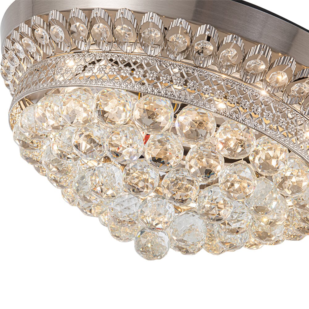 42inch Crystal Ceiling Fan Light Dimmable LED Light Fixture Ceiling Lights Living and Home 