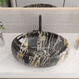 Marble Bathroom Sink Oval Vessel Sink with Drain Stopper Bathroom Sinks Living and Home 