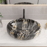 Marble Bathroom Sink Oval Vessel Sink with Drain Stopper Bathroom Sinks Living and Home 