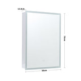 LED Bathroom Mirror Rectangular Wall Mount Mirror Cabinet Bathroom Mirror Cabinets Living and Home 