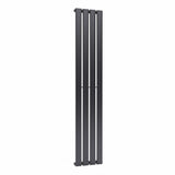 Steel Smoke Grey Vertical Tall Radiator with Single Panel, DM0380 Space Heaters Living and Home 