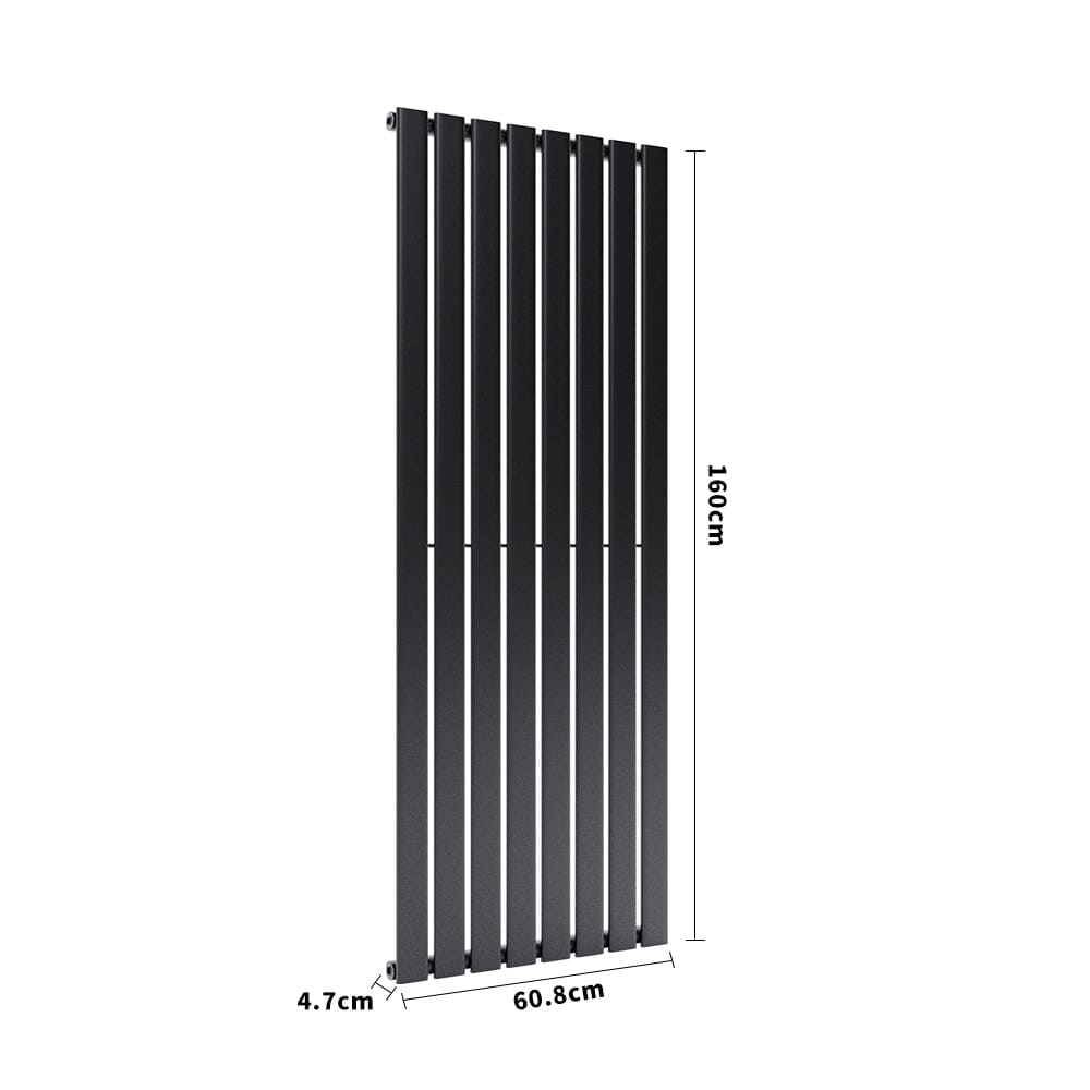 H 1.6m Vertical Panel Heater Electric Radiator with Single Panel Space Heaters Living and Home 