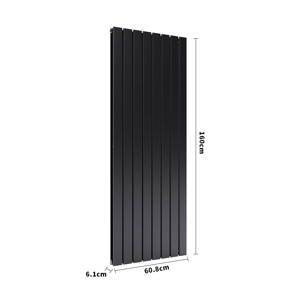 H 1.6m Vertical Panel Heater Electric Radiator with Double Panels Space Heaters Living and Home 