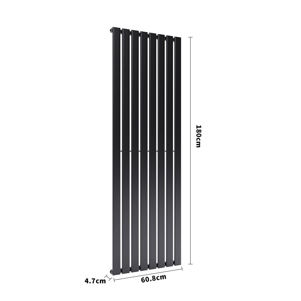 H 1.8m Vertical Panel Heater Tall Radiator with Single Panel Space Heaters Living and Home 