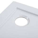 Livingandhome 900x700mm Rectangular Shower Tray White, DM0405DM0423 Living and Home 