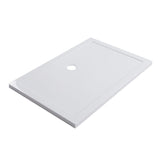 Livingandhome 900x700mm Rectangular Shower Tray White, DM0405DM0423 Living and Home 